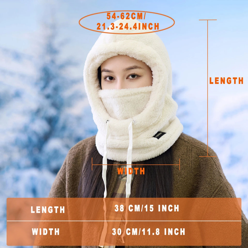 Winter windproof fleece full face mask