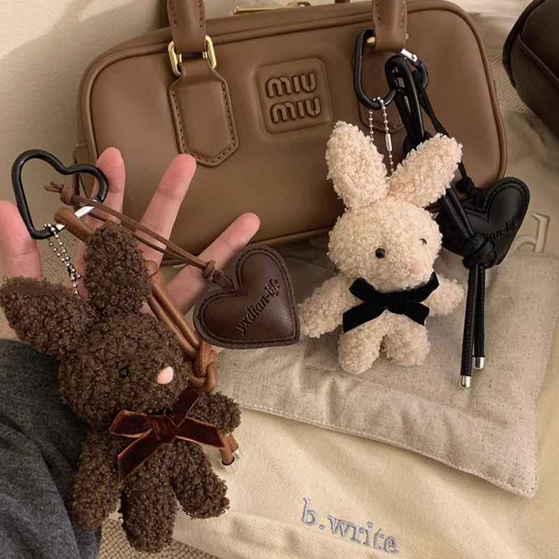 토끼 인형 Y2K 키체인 키링 백팩 펜던트