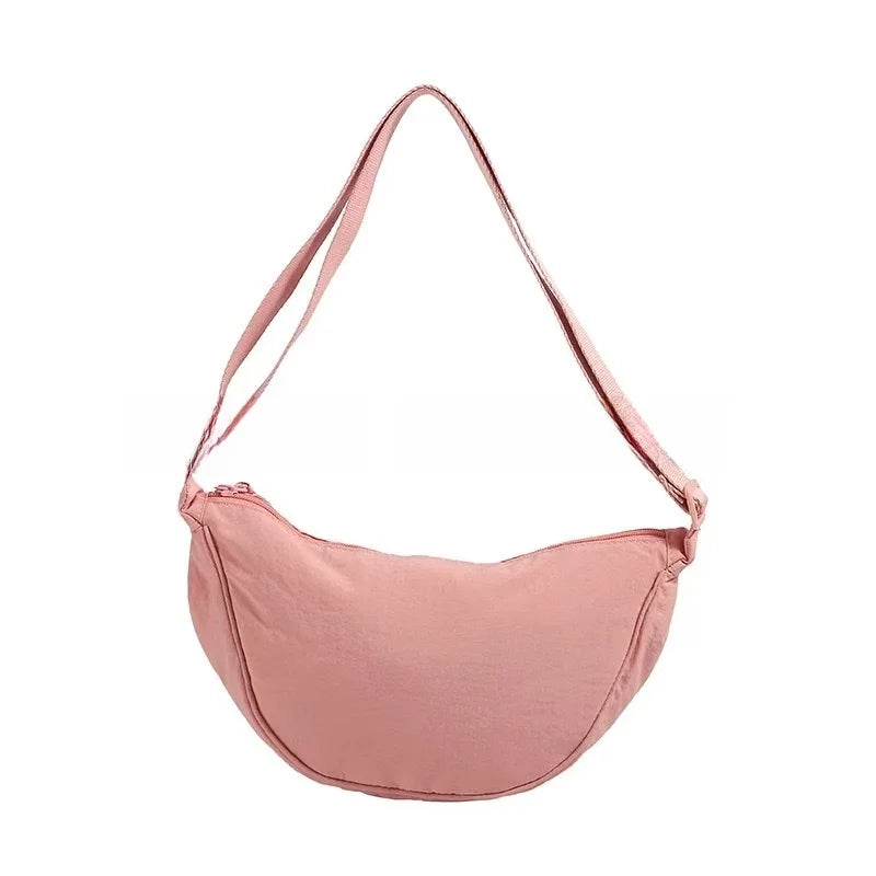 Japanese-style dumpling type light adjustable shoulder bag