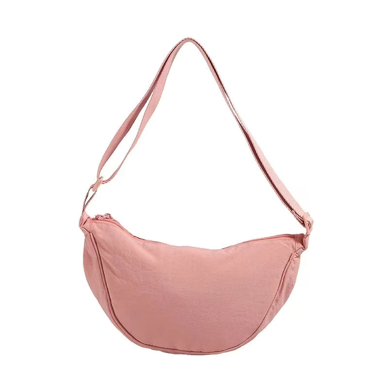 Japanese-style dumpling type light adjustable shoulder bag