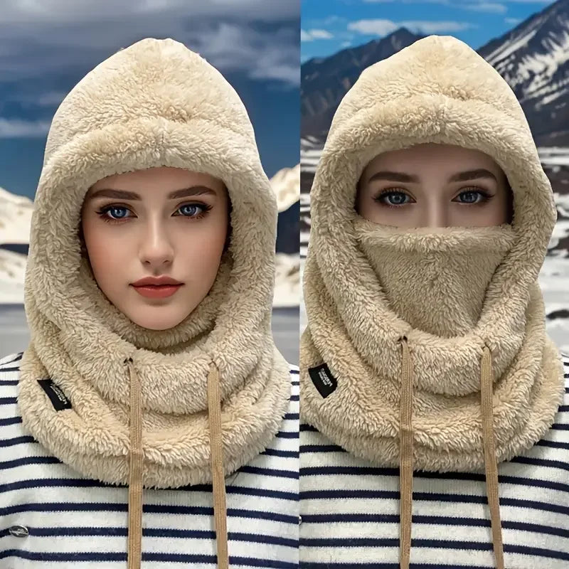 Winter windproof fleece full face mask