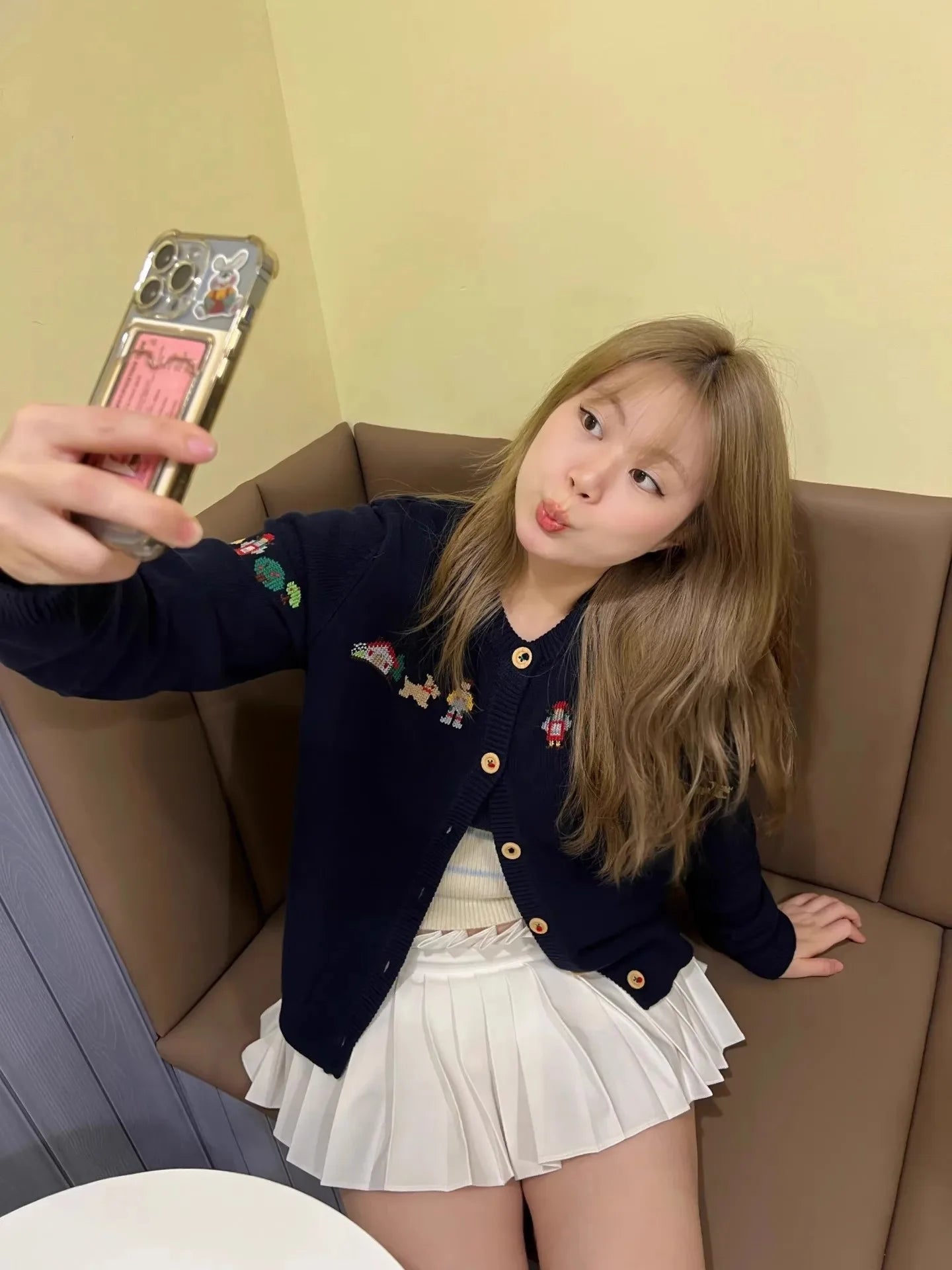 Japanese style vintage embroidered sweater