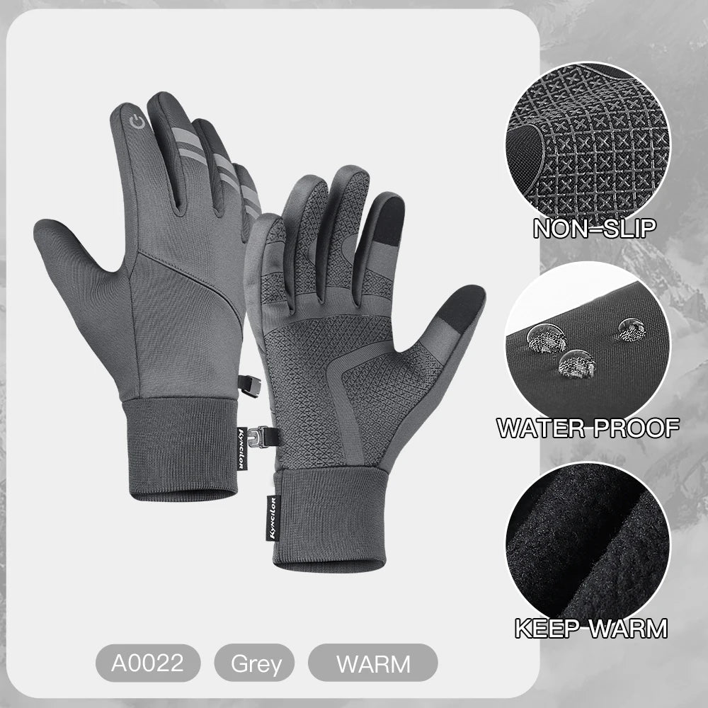 Winter warm waterproof gloves