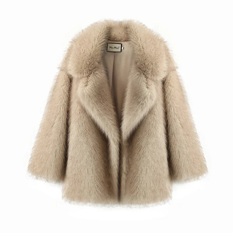 Neomint fluffy fur jacket