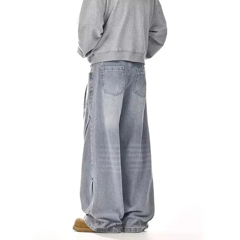 Washed Clean Fit American Retro Jeans