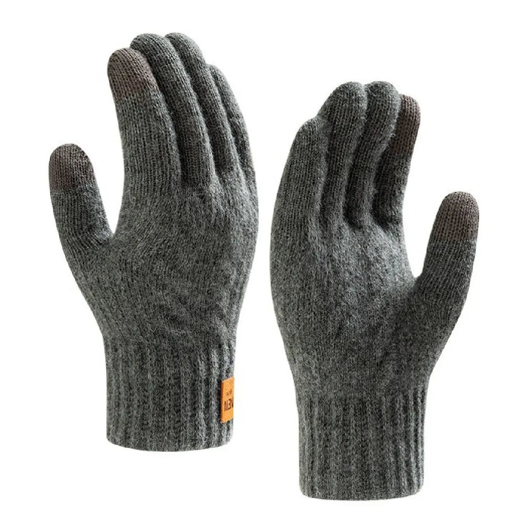 Warm wool winter gloves