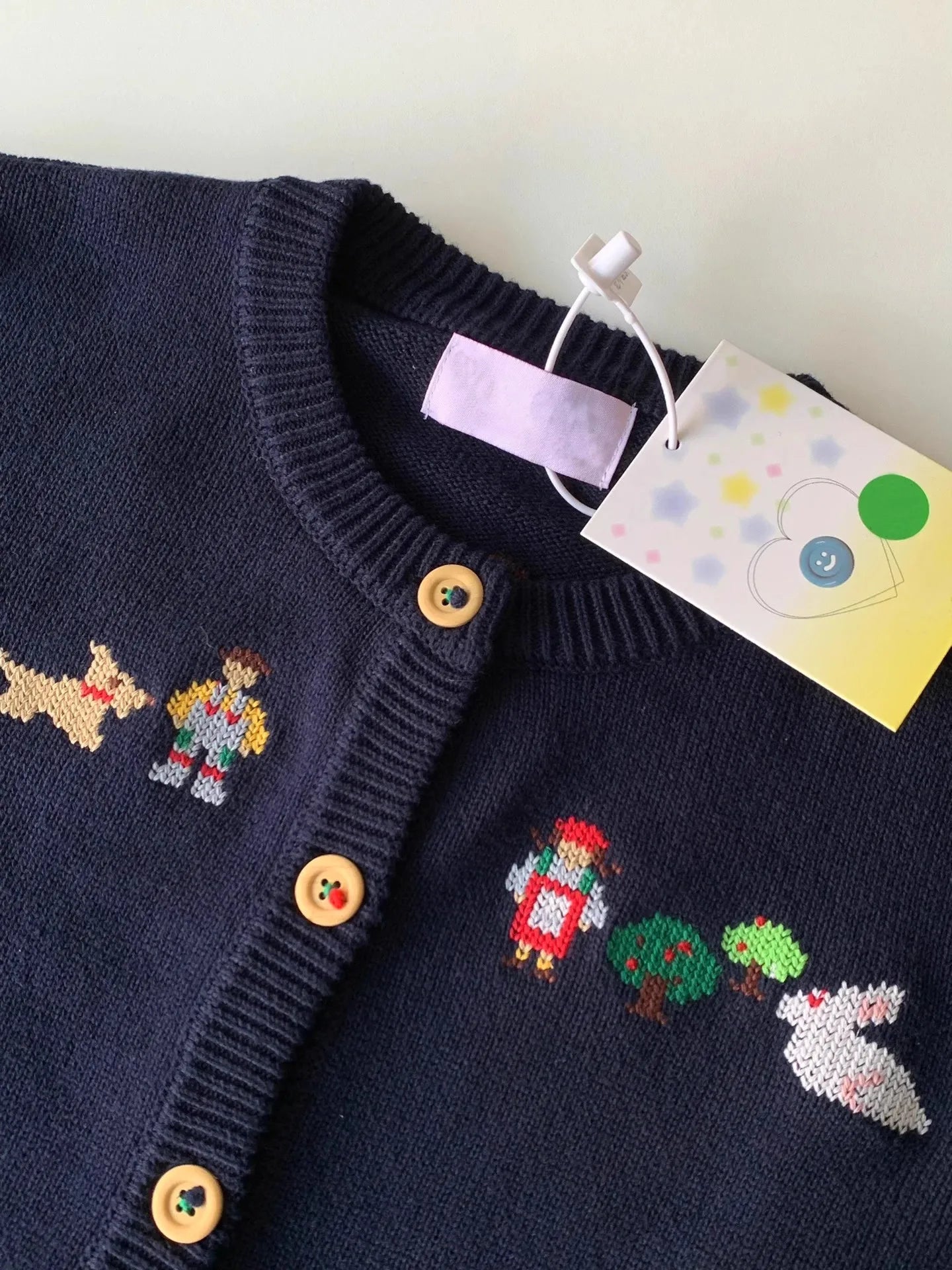 Japanese style vintage embroidered sweater