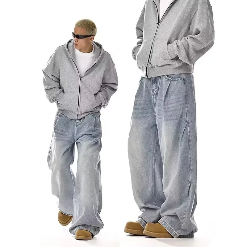 Washed Clean Fit American Retro Jeans