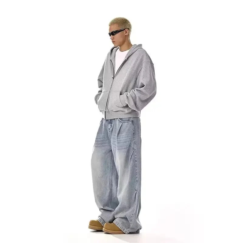 Washed Clean Fit American Retro Jeans