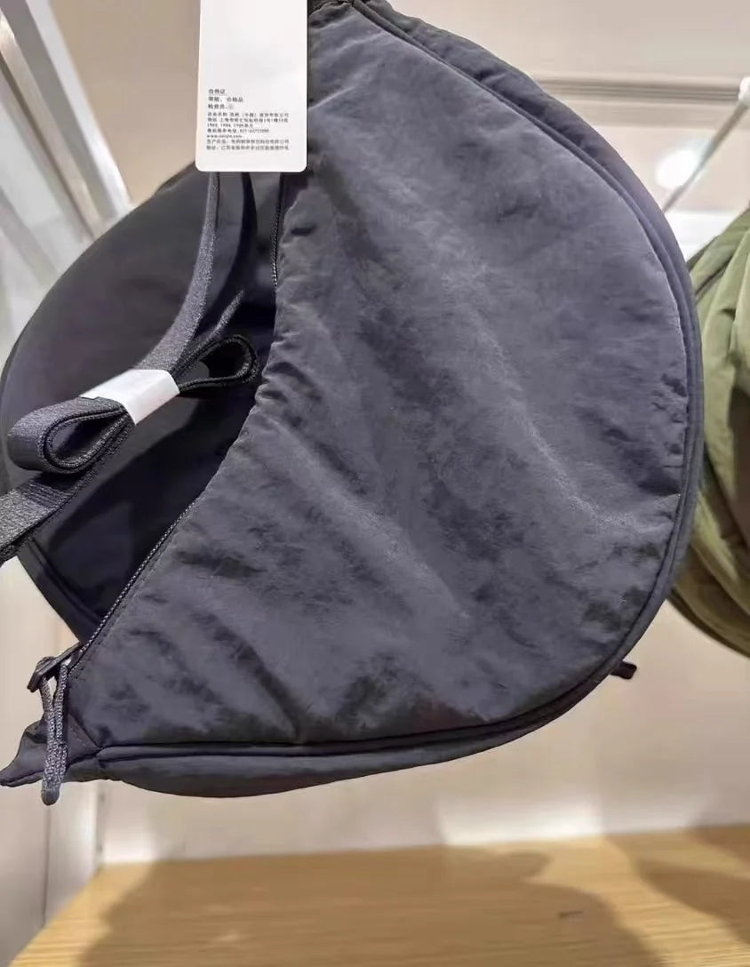 Japanese-style dumpling type light adjustable shoulder bag