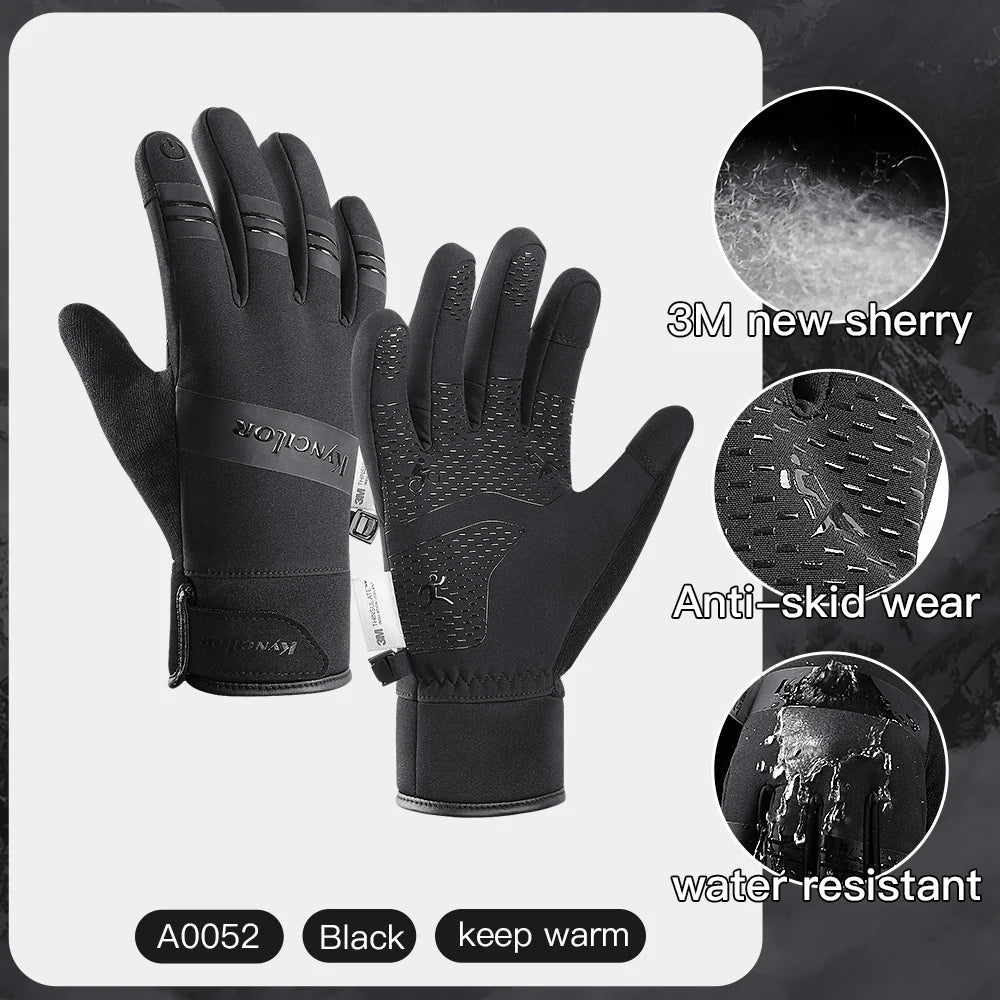 Winter warm waterproof gloves