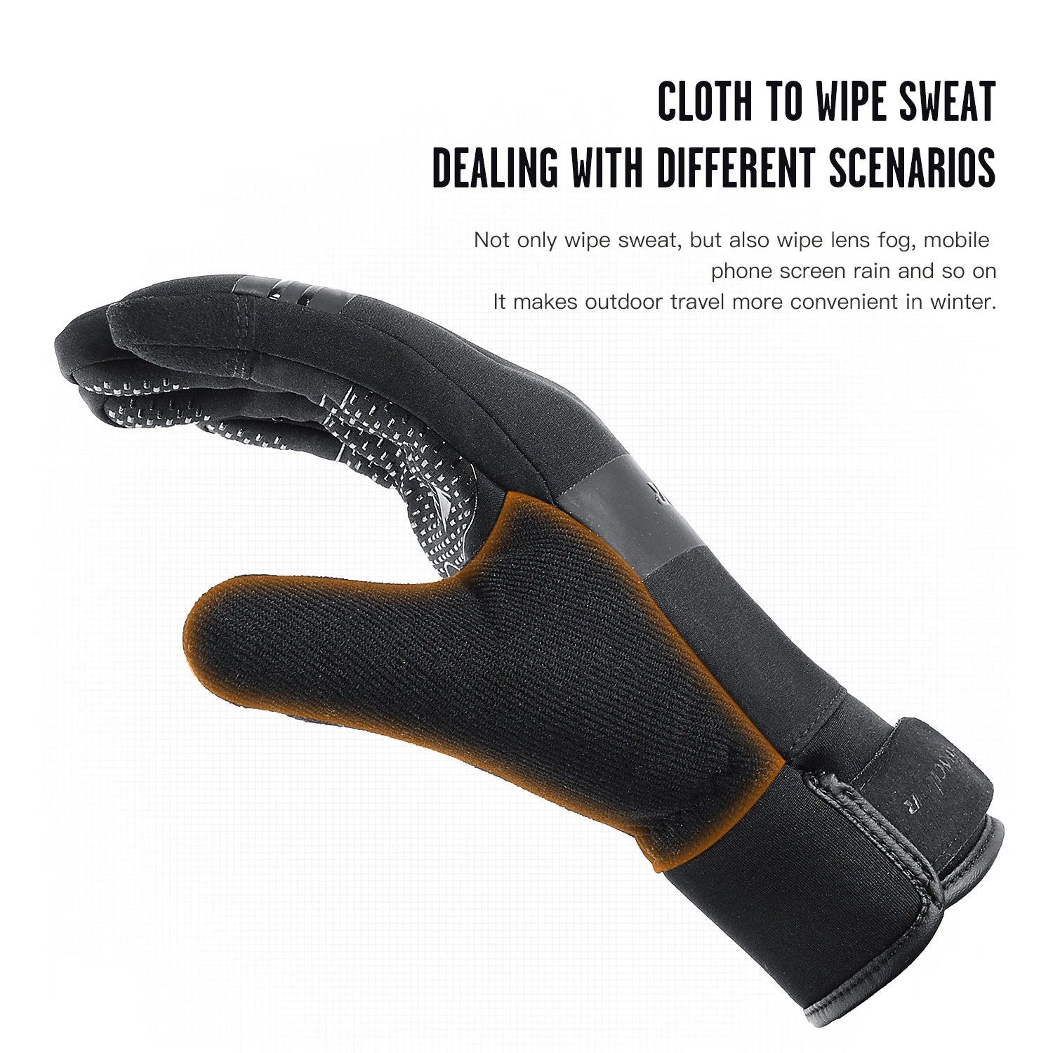 Winter warm waterproof gloves
